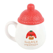 Sweater Weather Lidded Mug - The Fashion Gift Shop by Jones Home & Gifts