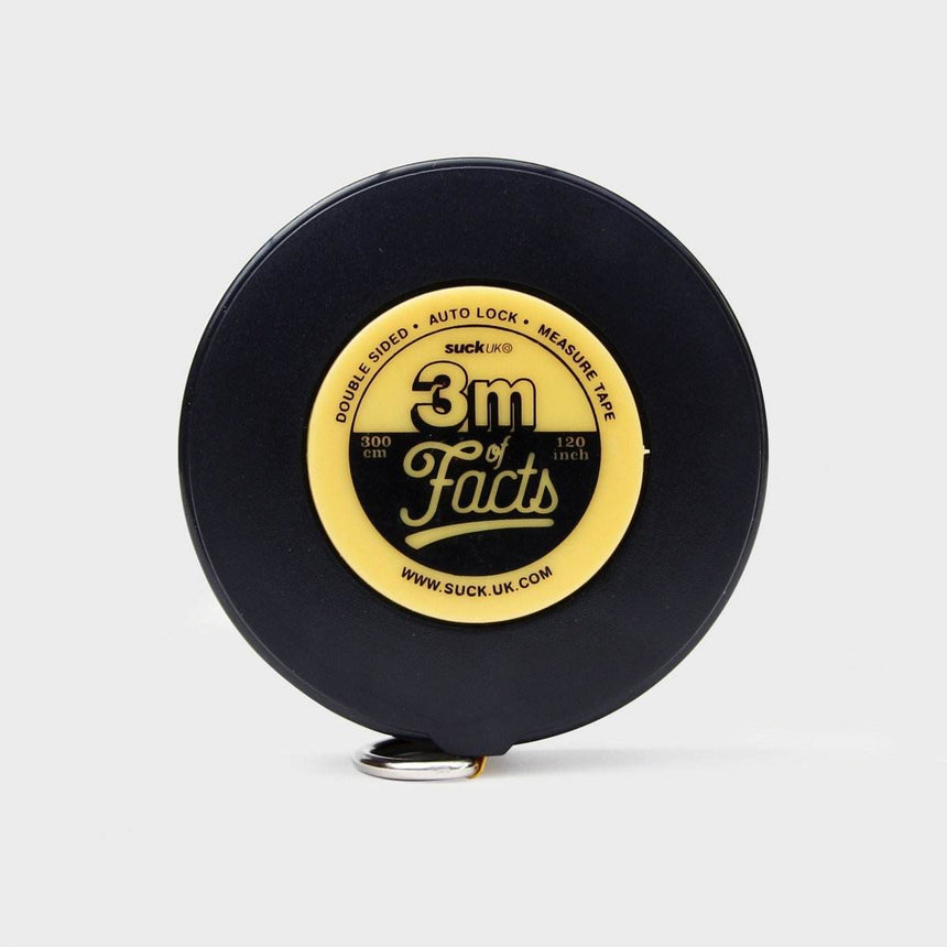 The Fashion Gift Shop: 10ft 60 Fun Facts Stats Measure Tape , Auto Locking Tape Measure by SuckUK, Fun Filled Tape Measure