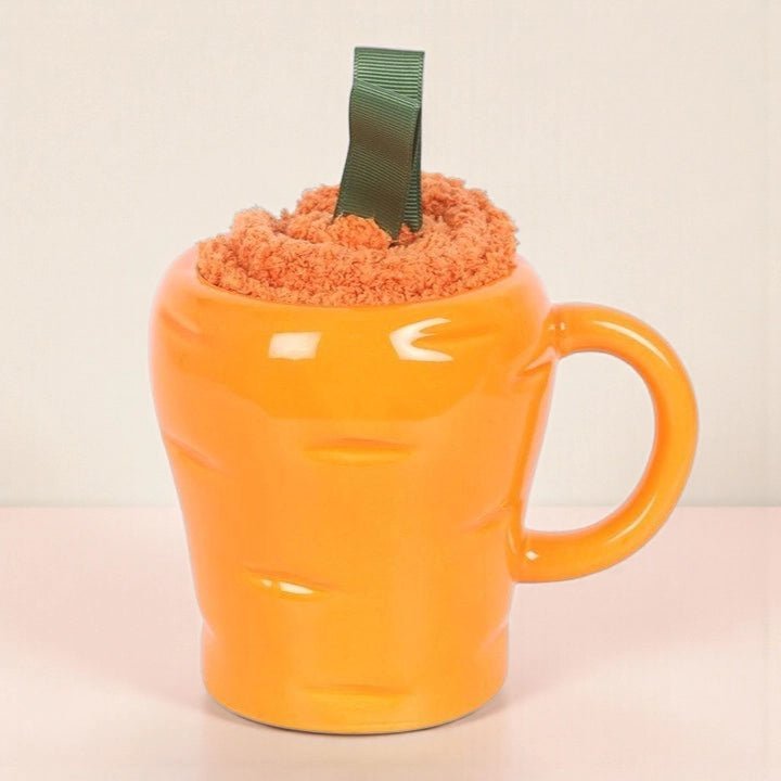 The Fashion Gift Shop: Carrot Shaped Mug and Socks Set by Jones Home & Gifts, Mugs & Novelty Gift Sets