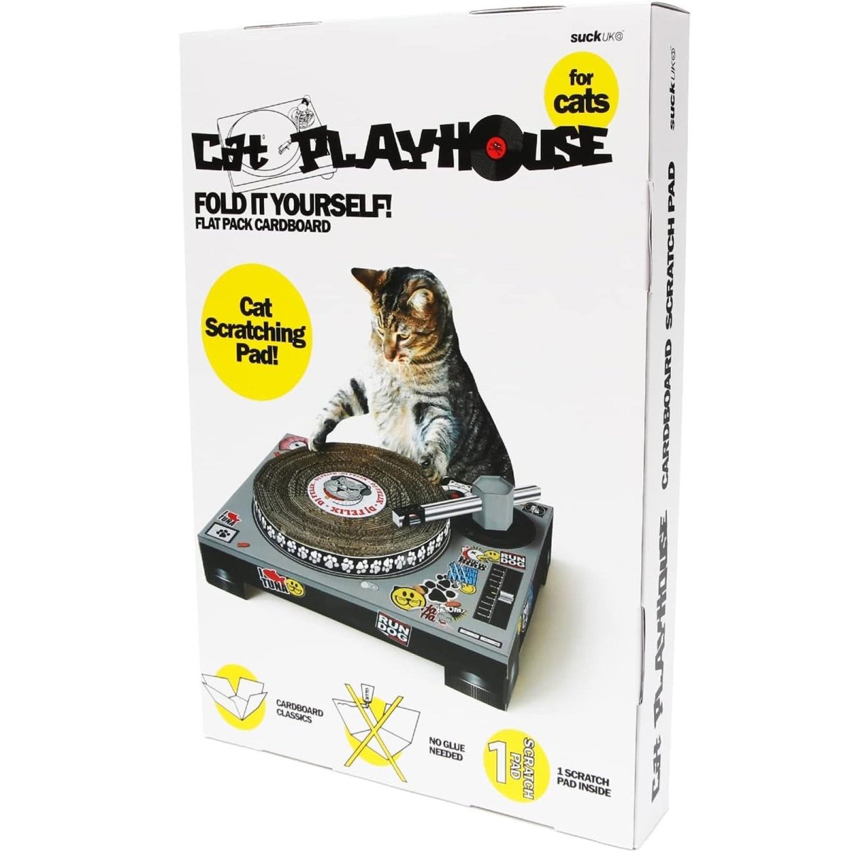 The Fashion Gift Shop: Cool for Cats Turntable Scratching Cat Toy by SuckUK, Cat Scratchers and Cat Toys
