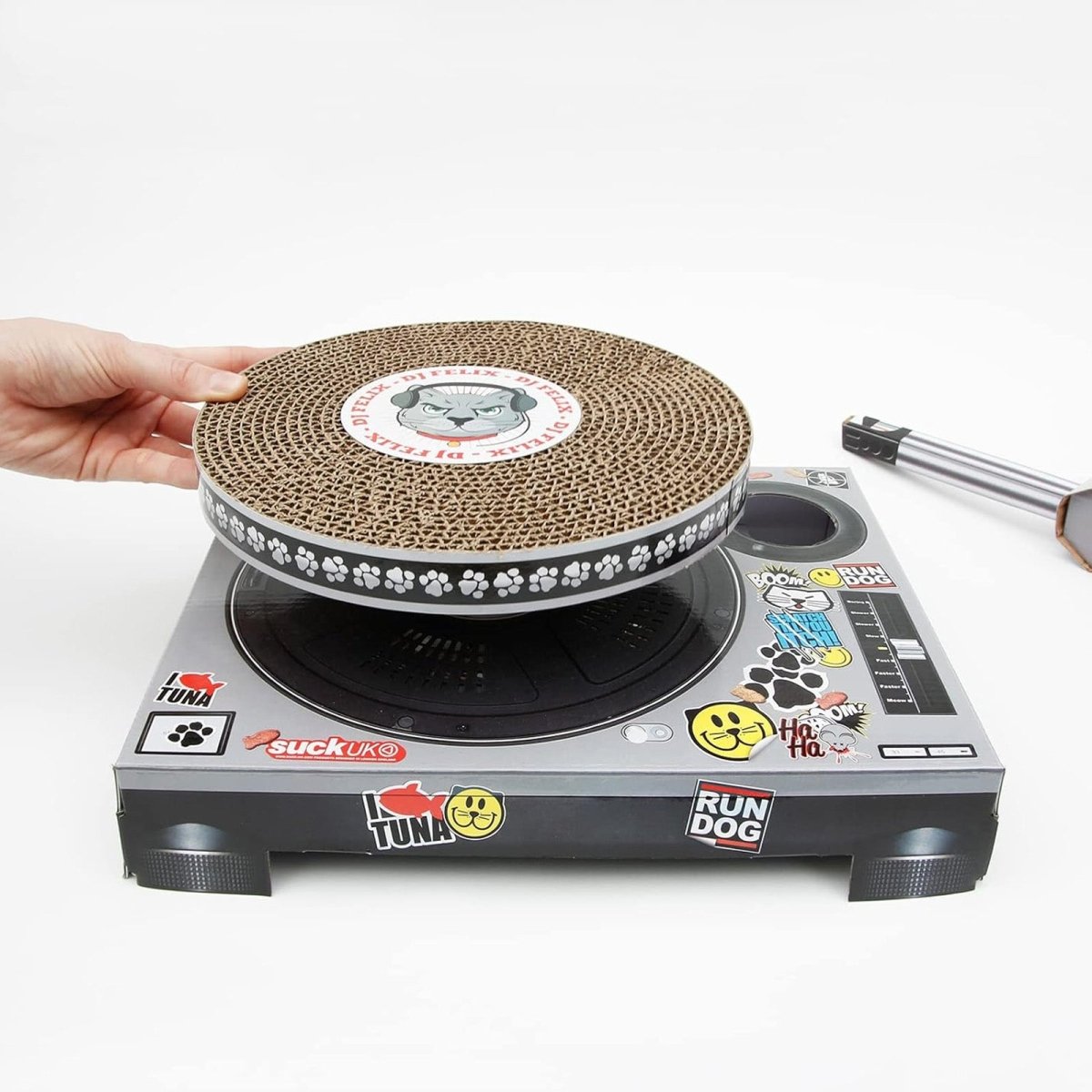 The Fashion Gift Shop: Cool for Cats Turntable Scratching Cat Toy by SuckUK, Cat Scratchers and Cat Toys