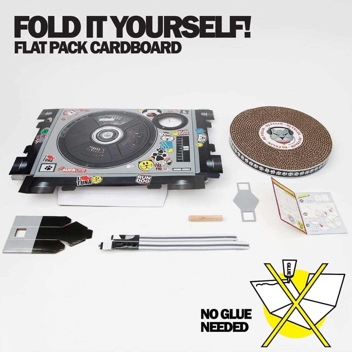 The Fashion Gift Shop: Cool for Cats Turntable Scratching Cat Toy by SuckUK, Cat Scratchers and Cat Toys