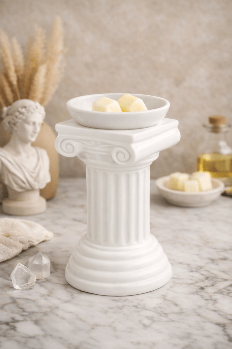 The Fashion Gift Shop: Greek Column Oil Burner & Wax Warmer | Grecian Home Fragrance Decor by The Fashion Gift Shop ,