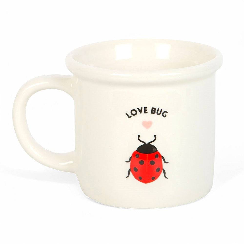 The Fashion Gift Shop: Love Bug Valentine Mug with 3D Ladybird, Ideal Hot Beverage Mugs by Jones Home & Gifts, Mugs and Cups