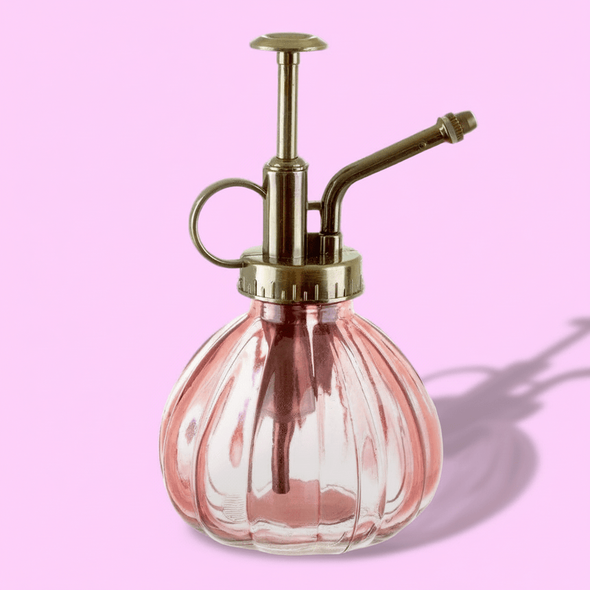 The Fashion Gift Shop: Pink Glass Plant Mister by Sass and Belle, Plant Mister