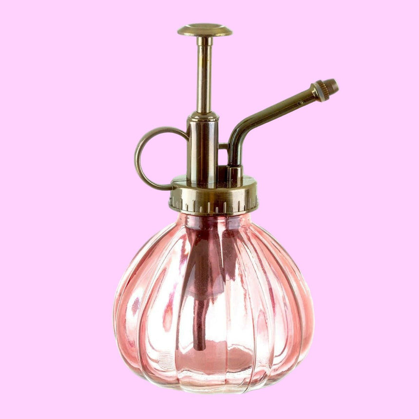 The Fashion Gift Shop: Pink Glass Plant Mister by Sass and Belle, Plant Mister