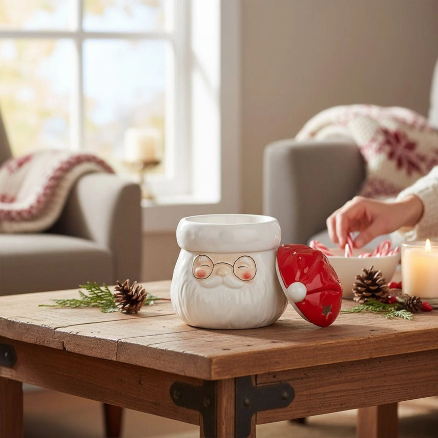 The Fashion Gift Shop: Santa Claus Wax Melt Burner – Ceramic Christmas Oil Warmer for Holiday Aromatherapy by The Fashion Gift Shop ,