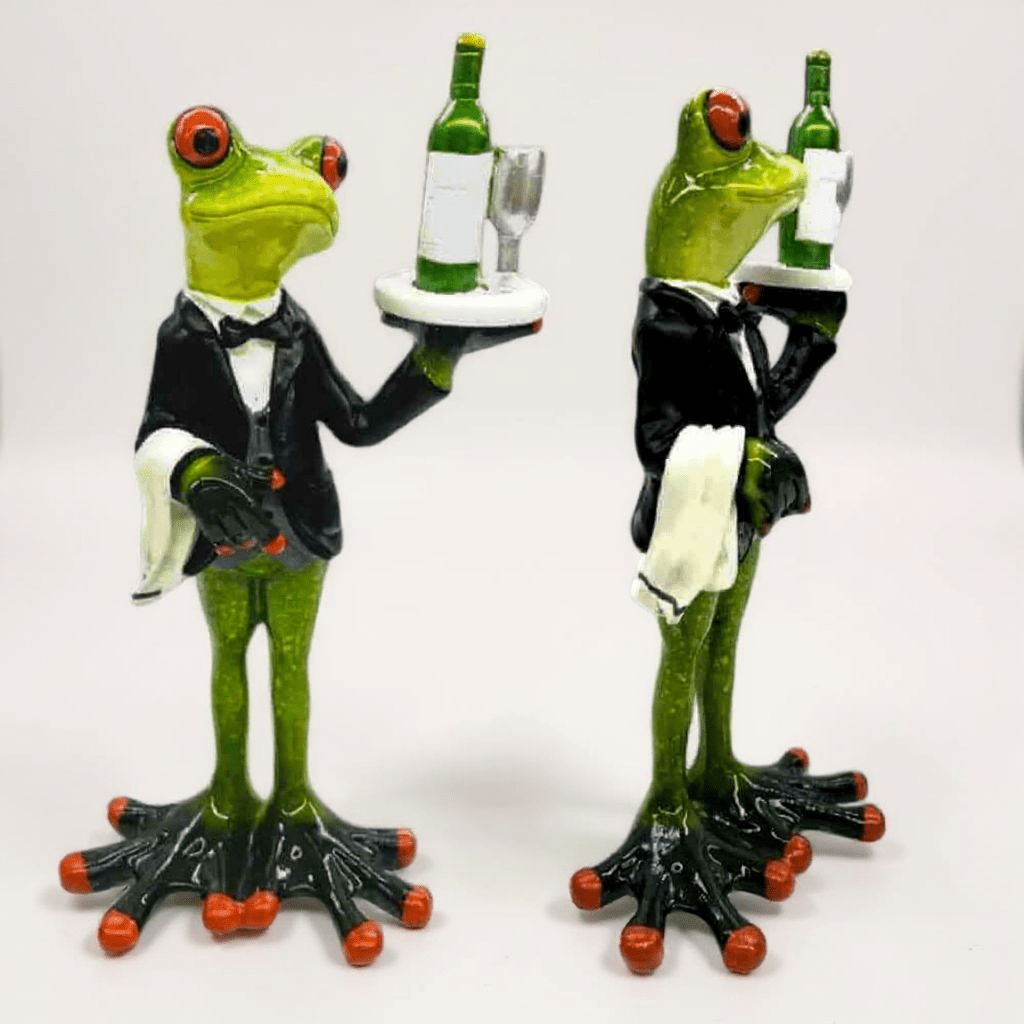 Tropical Frog 🐸 Waiter Ornament Large 18cm by The Fashion Gift Shop