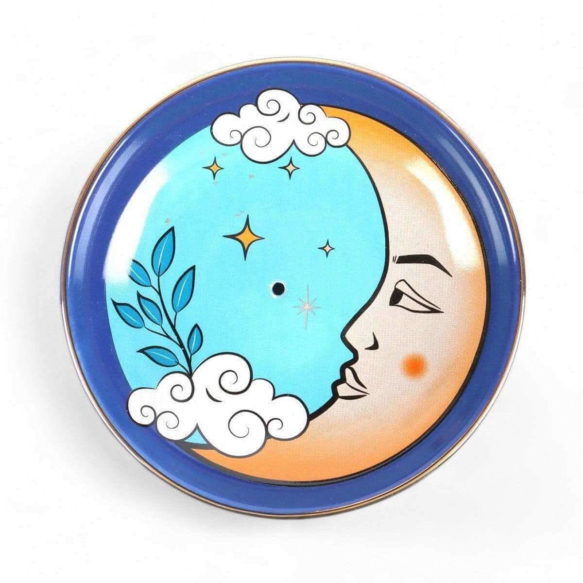 The Fashion Gift Shop: The Moon Celestial Incense Holder for Elegant Decor by Spirit of equinox, Incense Holders