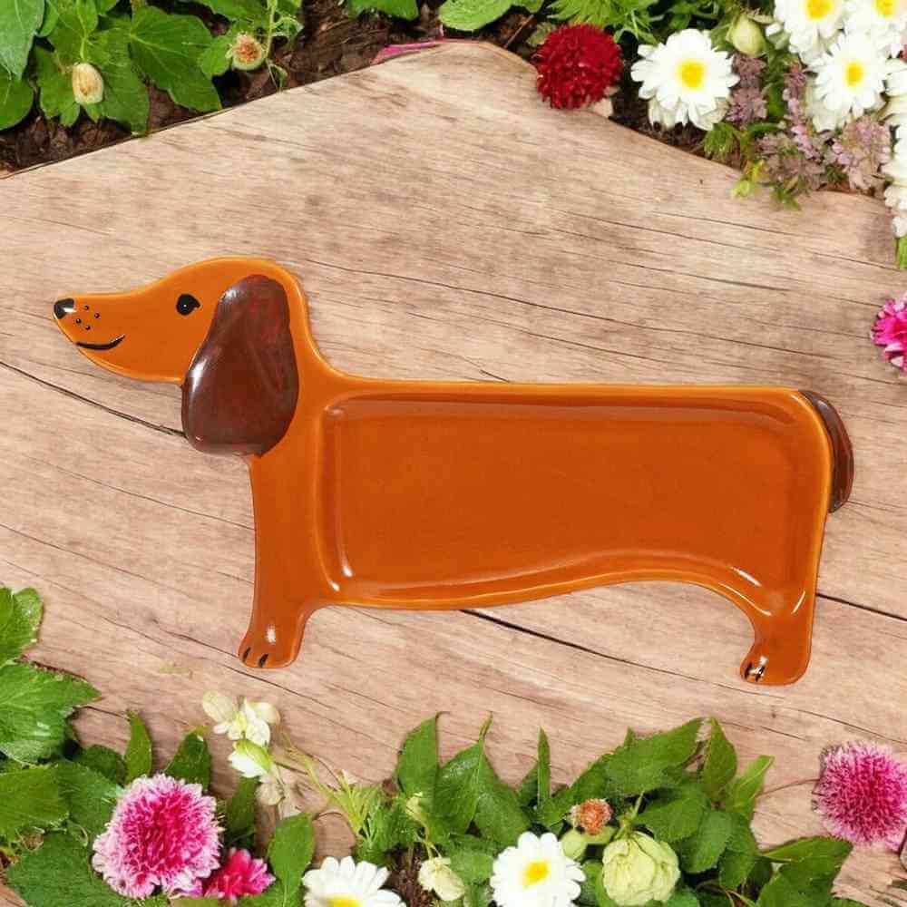 The Fashion Gift Shop: The Sausage Dog Dachshund Tea Bag Rest by Sass and Belle, Tea Bag Rests