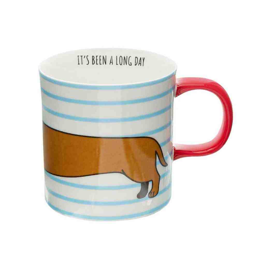 Dachshund Mugs Sausage Dog Humorous Mug, It's Been A Long Day by Sass and Belle