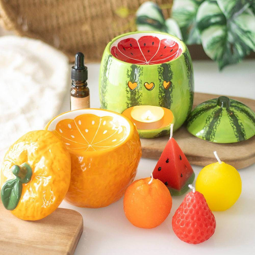 The Fashion Gift Shop: Watermelon Oil Burner - Wax Warmer - Tutti Frutti Summer Themed by Element Fragrance, Oil Burner & Wax Melters