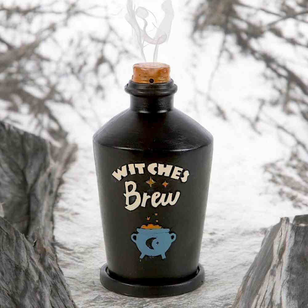 The Fashion Gift Shop: Witches Brew Potion Bottle Incense Cone Burner Decor by Spirit of equinox, Incense Burner
