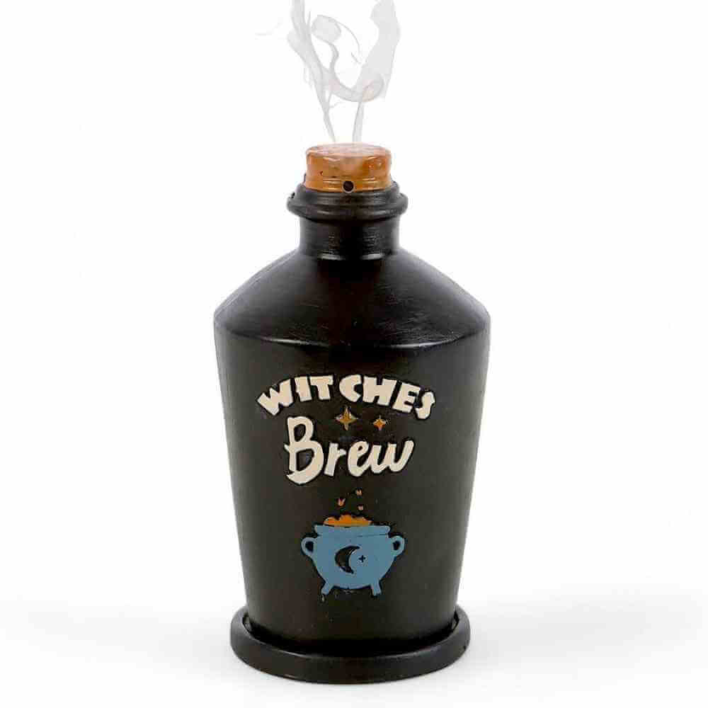 The Fashion Gift Shop: Witches Brew Potion Bottle Incense Cone Burner Decor by Spirit of equinox, Incense Burner