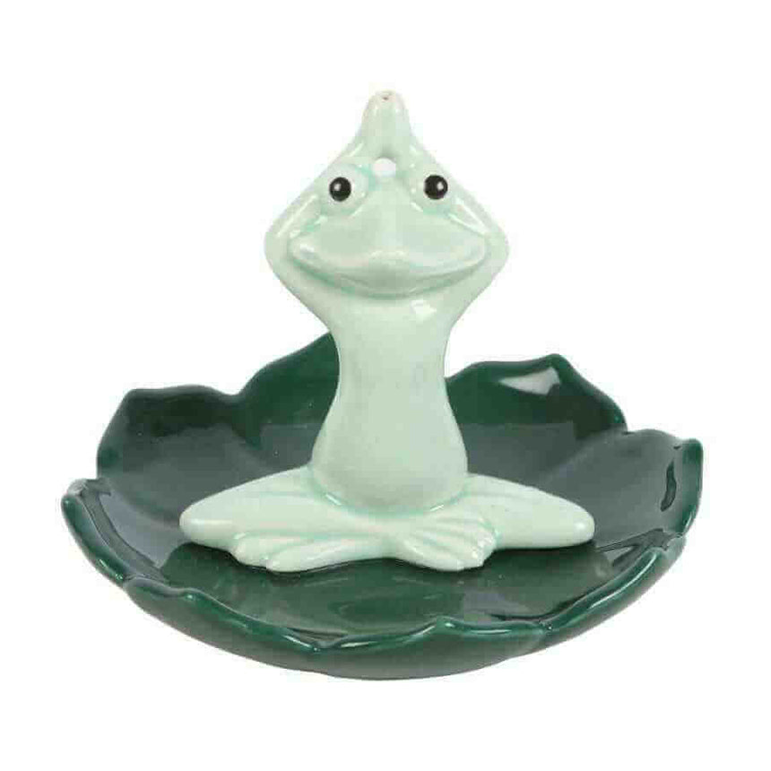 The Fashion Gift Shop: Yoga Frog Incense Stick Holder by Element Fragrance, Incense Holders