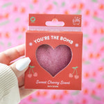 The Fashion Gift Shop: Cherry Scent Bath Bomb, Heart shaped by Jones Home & Gifts, Bath Bombs