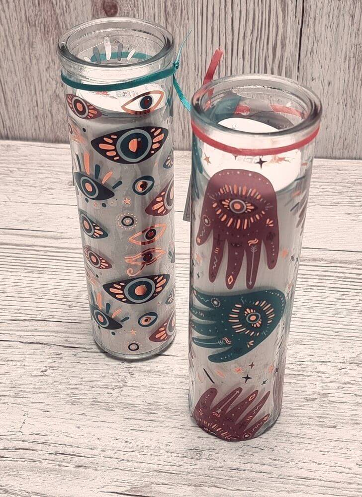 20cm Hand and Eye Tube Candle - Valentines Gifts - Candles by Temerity Jones London