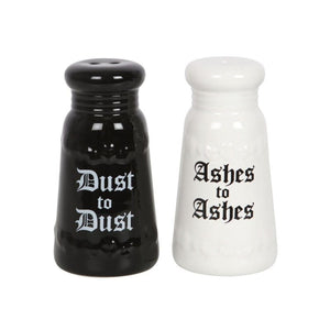 Ashes to Ashes Salt and Pepper Cruet Set - Cruet Sets by Spirit of equinox