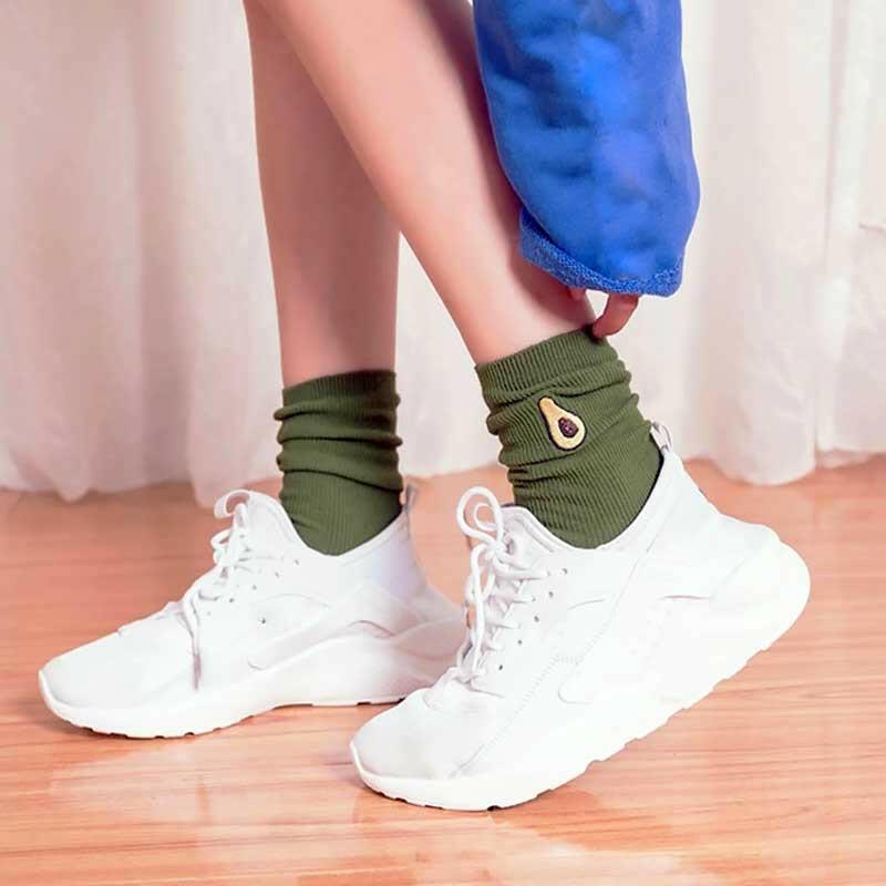 The Fashion Gift Shop: Avocado Fruit Unisex Green Socks by Fashion Accessories, Novelty Socks