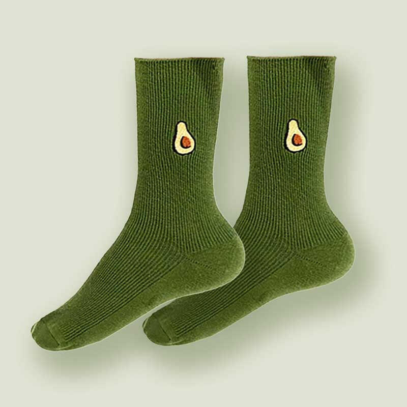 The Fashion Gift Shop: Avocado Fruit Unisex Green Socks by Fashion Accessories, Novelty Socks
