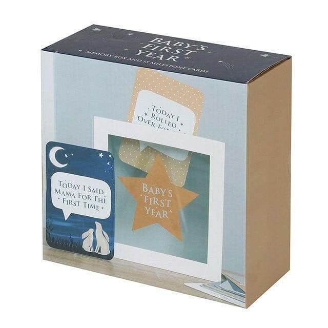 Baby's First Year Milestone Cards & Box, New Parents Keepsake Gift - The Fashion Gift Shop by Jones Home & Gifts