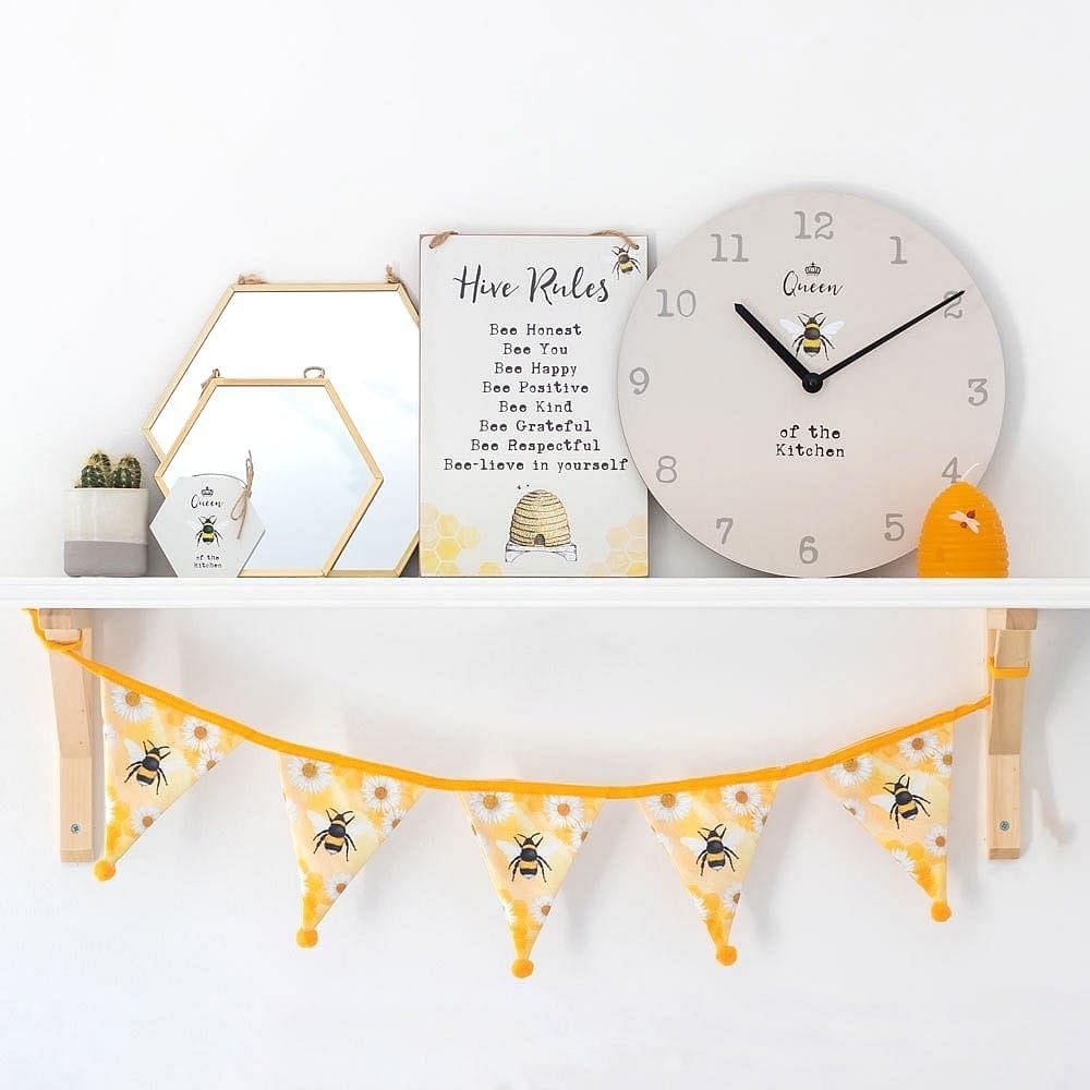 Bee Design Queen of the kitchen Wall Clock - Wall Clock by Jones Home & Gifts