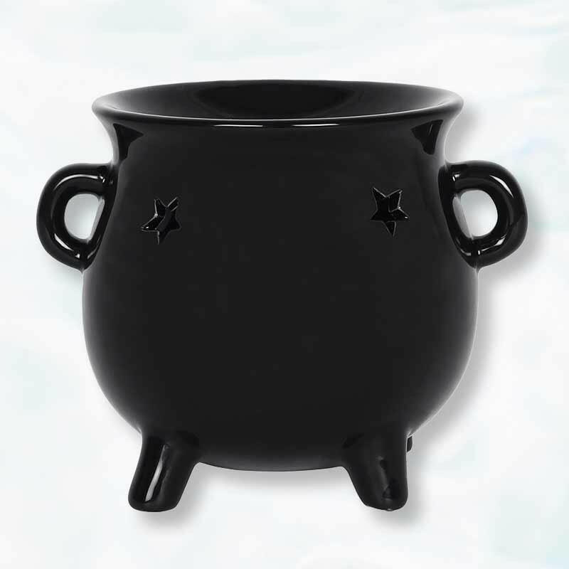The Fashion Gift Shop: Witches Cauldron Black Wax - Melt Warmer and Oil Burner by Spirit of equinox, Oil Burner & Wax Melters