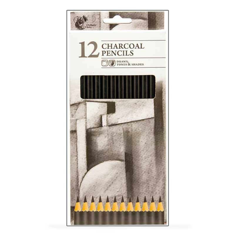 The Fashion Gift Shop: Charcoal Art Drawing Pencils - Pack of 12 - Draw, Tone & Shade by Children's Arts, Art and Craft