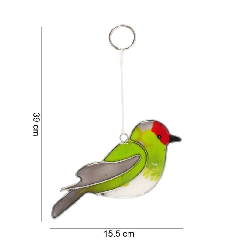 Colourful Goldfinch Bird Hanging Suncatcher Ethically Soured - Suncatchers by Jones Home & Gifts