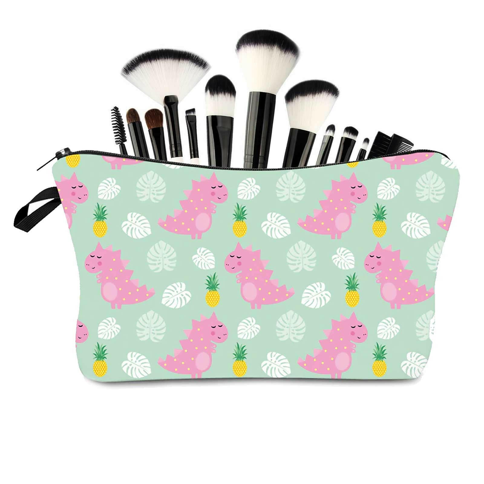 The Fashion Gift Shop: Cute Pink Dinosaurs Pineapple Pencil Cases Brush Holder Bag by Fashion Accessories, Cosmetic Bags