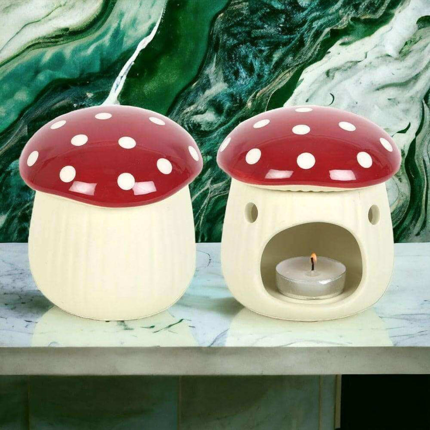 Dark Forest Mushroom Shaped Oil Burner and Wax Warmer Decor - The Fashion Gift Shop Oil Burner & Wax Melters