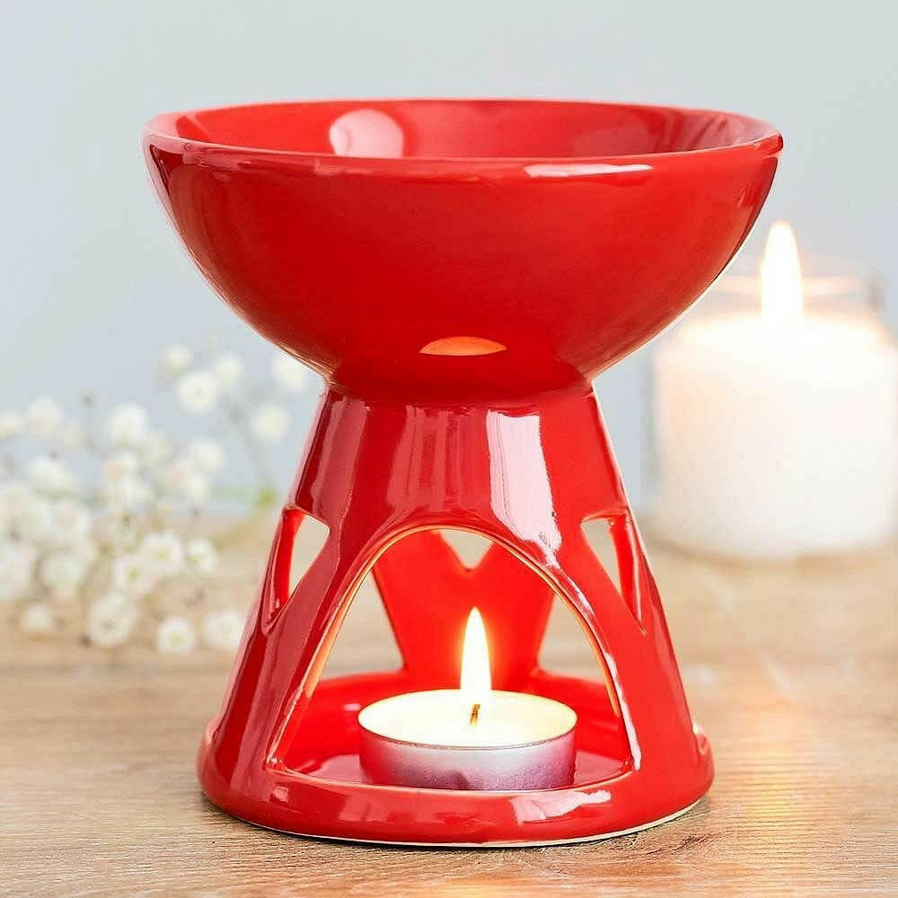 Red wax shop warmer