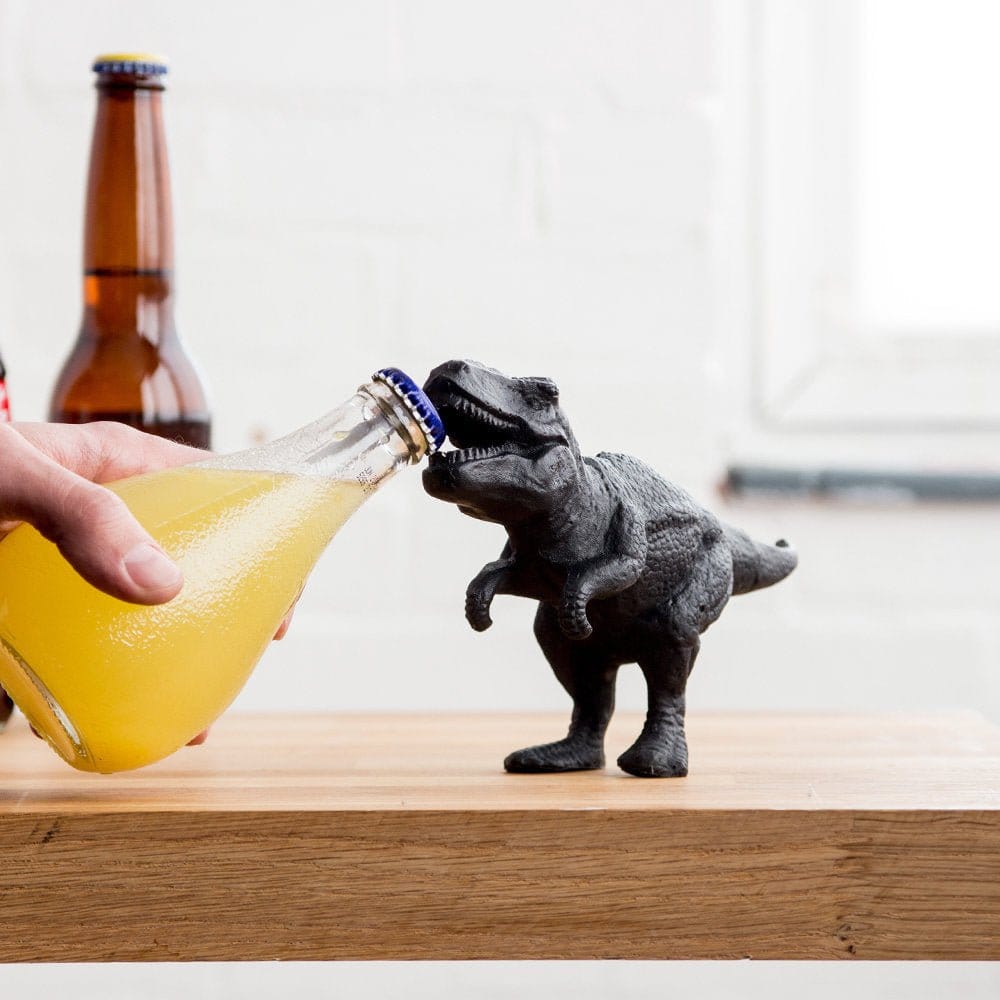 Dinosaur Bottle Opener - Cast-Iron T-Rex Dino For Biting off Bottle Caps - Bottle Openers by Suck UK