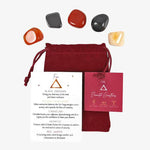 The Fashion Gift Shop: Fire Element Tumble Gemstone Set for Aries Leo Sagittarius by Spirit of equinox, Tumble stones