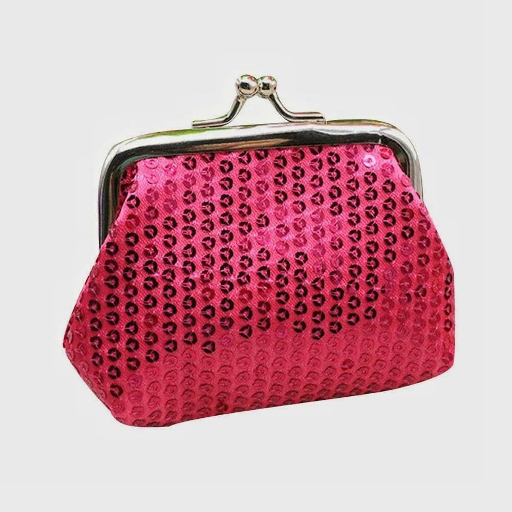 The Fashion Gift Shop: Christmas, New Years Party Sequins Sparkly Coin Purse by Fashion Accessories, Coin Purses