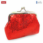 Christmas, New Years Party Sequins Sparkly Coin Purse - The Fashion Gift Shop by Fashion Accessories