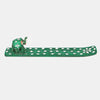 Glitter Incense Holder, Ash Catcher with Elephant - Green