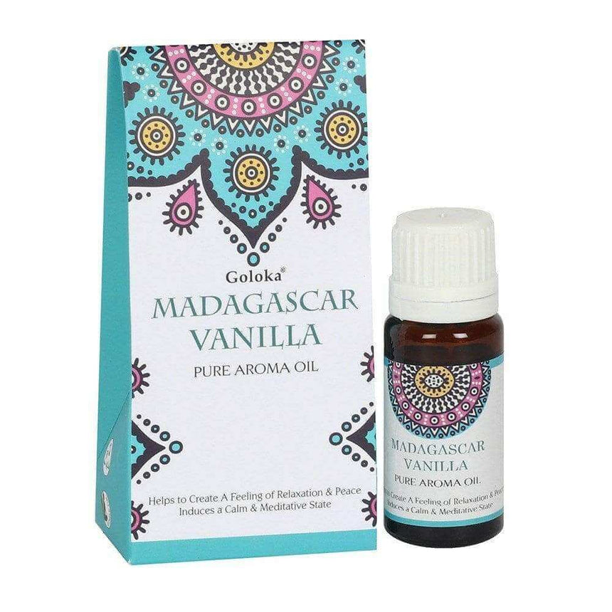 Goloka 10ml Madagascar Vanilla Calming and relaxing Sleep and Respiratory aid - The Fashion Gift Shop Aroma oil