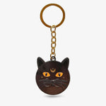 The Fashion Gift Shop: Gothic Cat Keyring with Half Moon Design for Cat Lovers by Spirit of equinox, Bag Charms & Keyrings