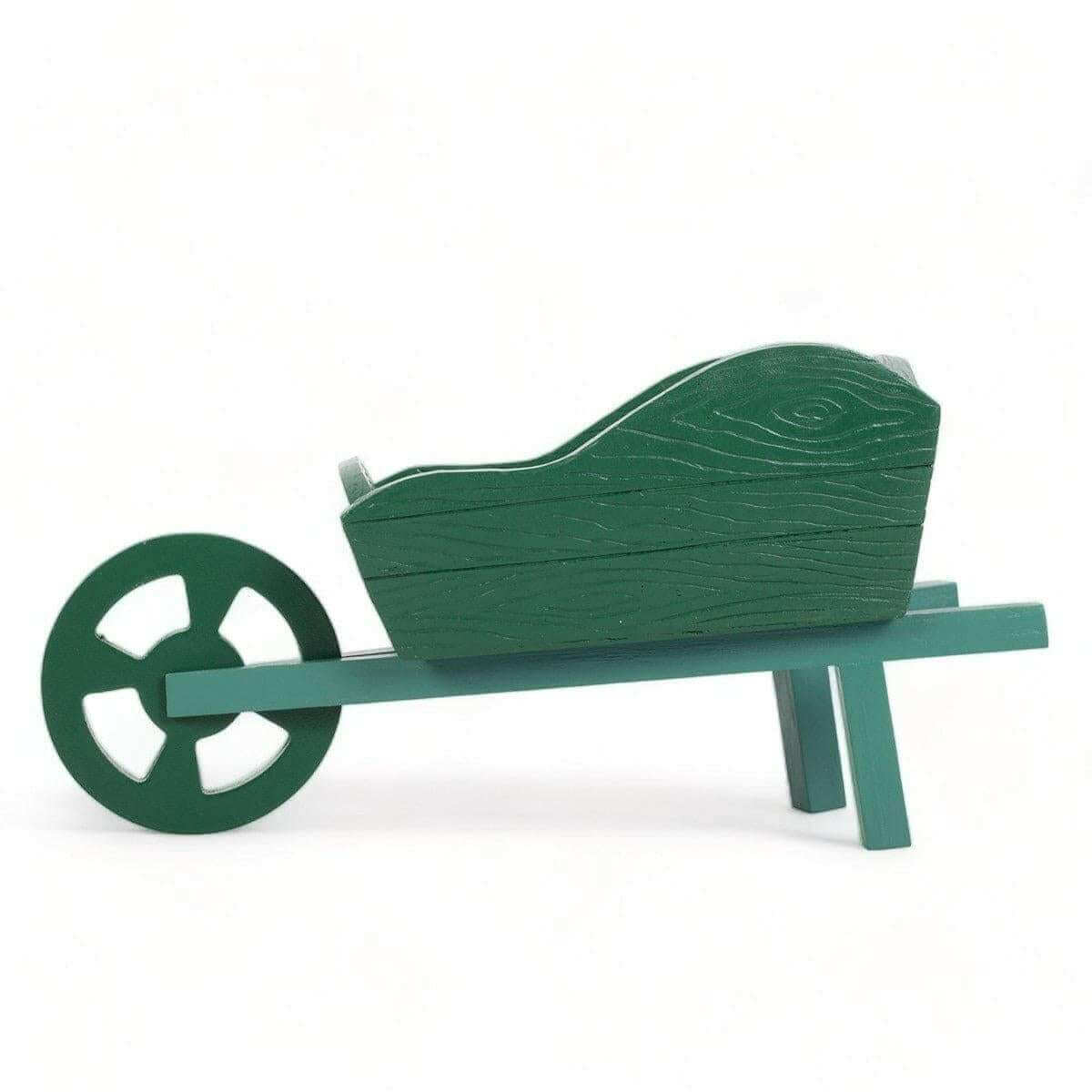 The Fashion Gift Shop: Green Resin Wheelbarrow Planter by Jones Home & Gifts, Pots and Planters