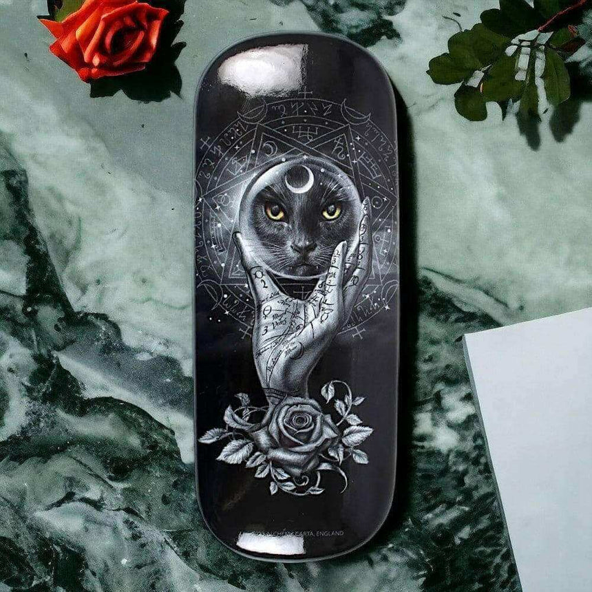 The Fashion Gift Shop: Grimalkin's Black Cat Withcy Glasses Case by Alchemy by Alchemy, Eyewear Cases & Holders