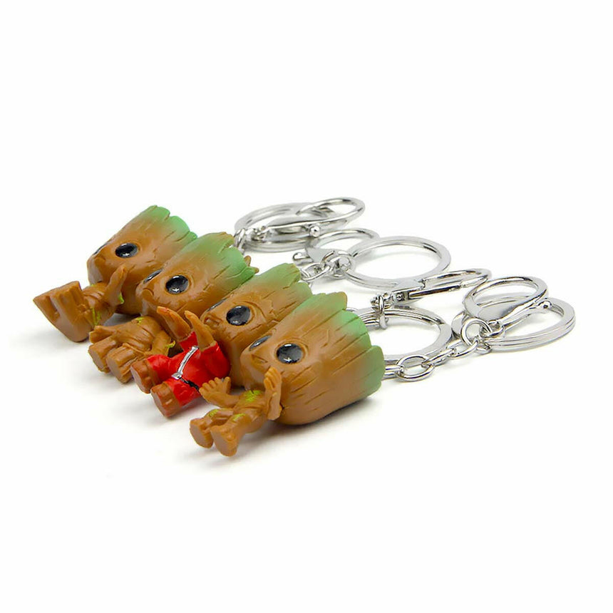 The Fashion Gift Shop: Groot Tree Guardians Of The Galaxy Keyrings Figures by Fashion Accessories, Marvel Gifts