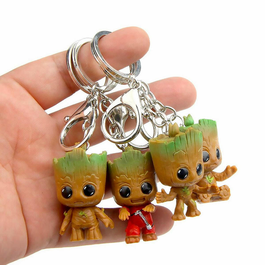 The Fashion Gift Shop: Groot Tree Guardians Of The Galaxy Keyrings Figures by Fashion Accessories, Marvel Gifts