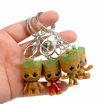 Groot Tree Guardians Of The Galaxy Keyrings Figures - The Fashion Gift Shop by Fashion Accessories