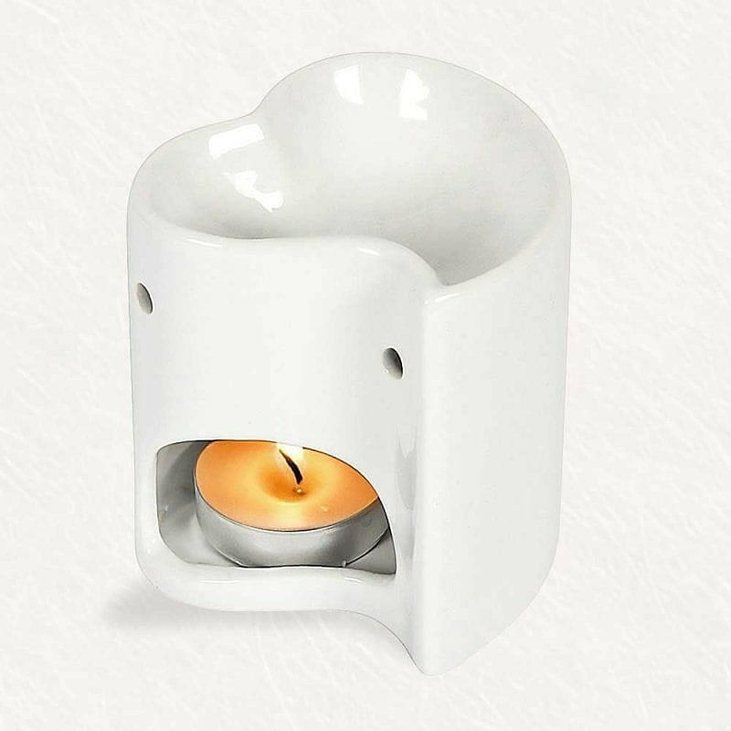 The Fashion Gift Shop: Heart Shape Design Ceramic Oil Burner or Wax Melt Burners by Jones Home & Gifts, Oil Burner & Wax Melters