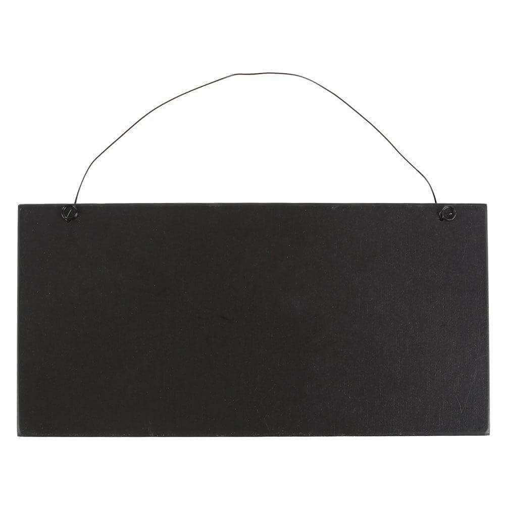 Halloween ghost hanging sign back, plain dark board with hanging loop