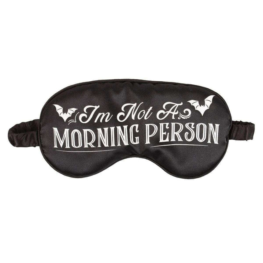 The Fashion Gift Shop: I'm Not a Morning Person Satin Sleep Mask for Night Owls by Spirit of equinox, Sleep Mask