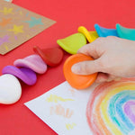 The Fashion Gift Shop: Jumbo Grip Crayons - Easy Grip Non - Toxic Colouring Crayons for Kids by Luckies, Art and Craft
