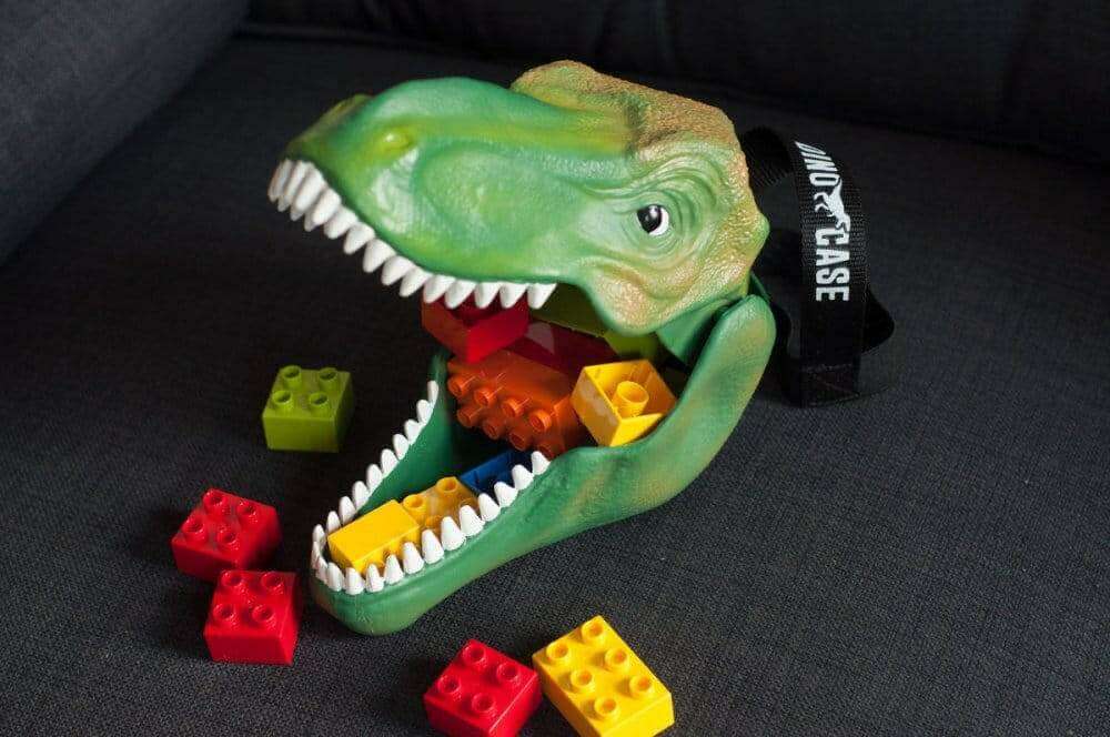 The Fashion Gift Shop: Dinosaur T Rex Lunch Box - Jurassic Dino Storage Case with Carry Handle by Luckies, Lunch Boxes & Totes