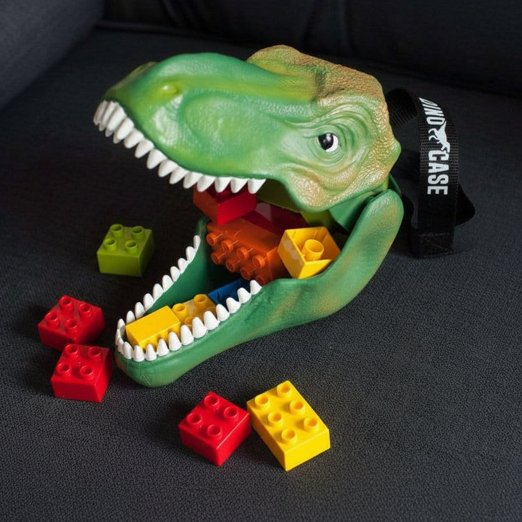 Dinosaur T Rex Lunch Box - Jurassic Dino Storage Case with Carry Handle by Luckies